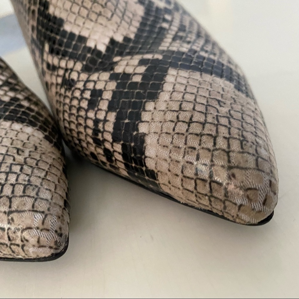 Marc Fisher Retta Zip Bootie Snake Python Print L… - image 7